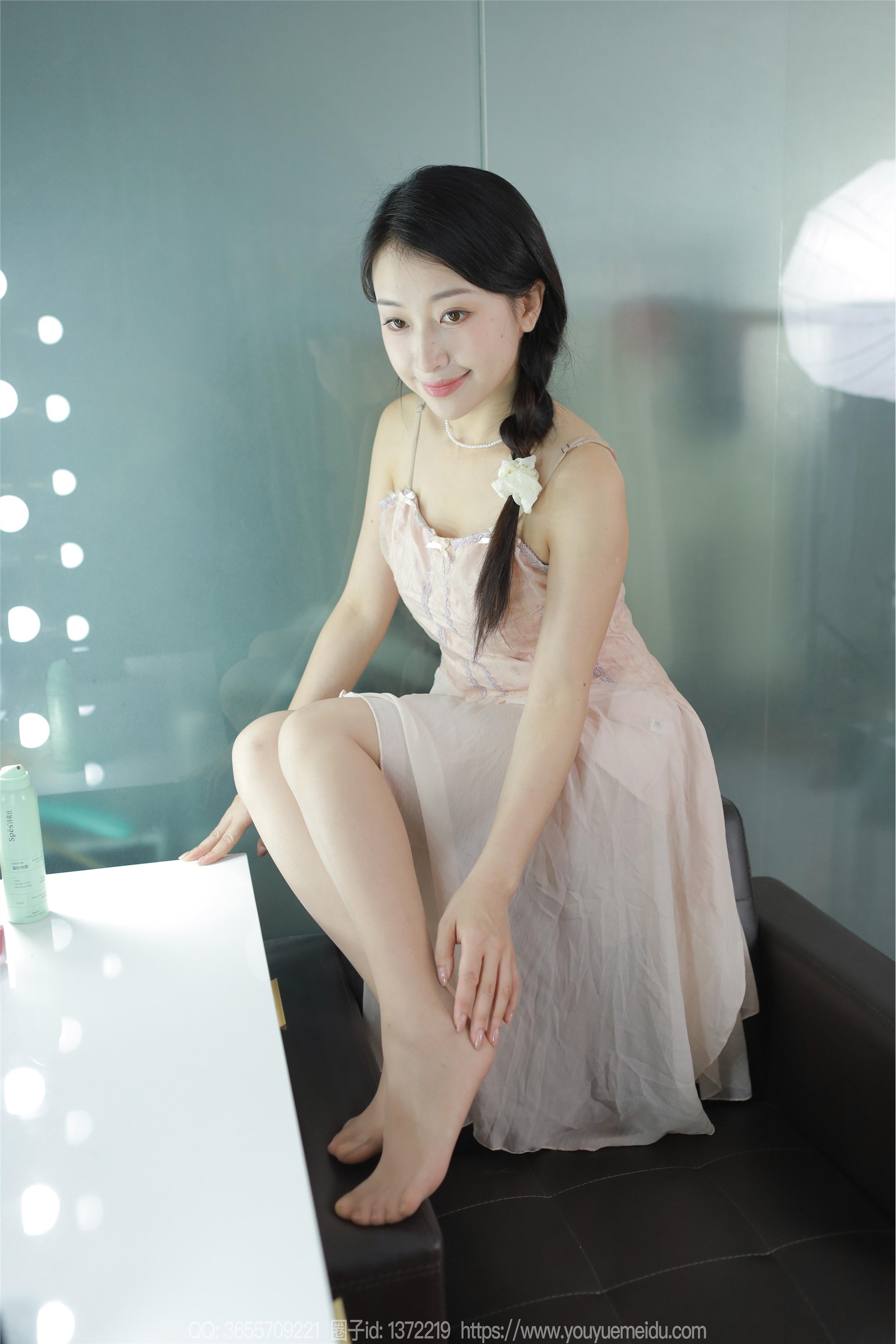 IESS异思趣向  2024.08.05 丝享家 1812 小婕《藕粉吊带裙》